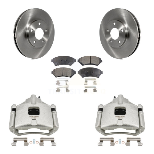 TRANSIT AUTO  Front Brake Caliper Rotor Semi-Metallic Pad Kit for Chevrolet Impala Buick Lesabre Monte Kc8-100230P