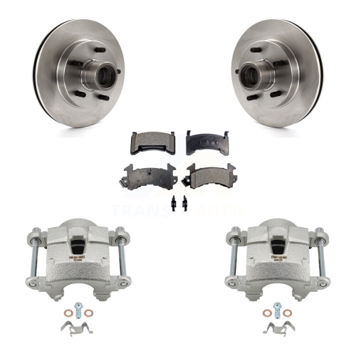 TRANSIT AUTO  Front Brake Caliper Rotors Semi-Metallic Pad Kit for Chevrolet S10 Gmc Sonoma Blazer S15 Kc8-100745P