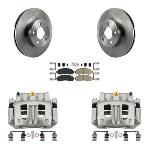 TRANSIT AUTO  Front Brake Caliper Rotor And Ceramic Pad Kit for Ford Ranger Mazda B4000 Explorer Sport Kc8-100497N