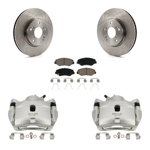 CMX  Front Disc Brake Caliper Rotors And Ceramic Pads Kit for Honda Civic Kc8-100139C