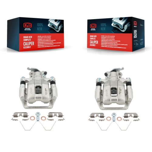 CMX  Rear Disc Brake Caliper Left Right Side (Driver Passenger) Kit for Honda Accord Acura Tsx Kbc-100449