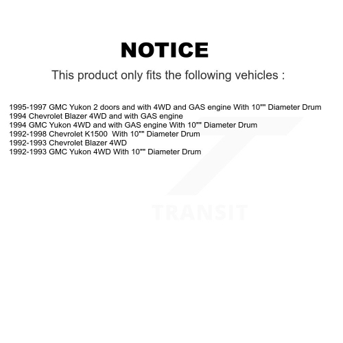 Jeu de plaquettes en céramique pour étrier de frein arrière avant pour Chevrolet K1500 GMC Yukon KC8-100854T