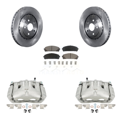 CMX  Front Disc Brake Caliper Rotors Ceramic Pad Kit for Toyota Sienna Highlander Lexus Rx350 Kc8-100006C
