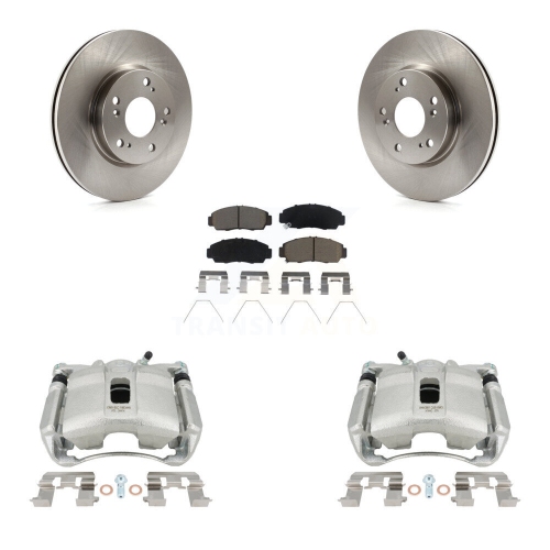 CMX  Front Disc Brake Caliper Rotors And Ceramic Pads Kit for Honda Civic Kc8-100137C