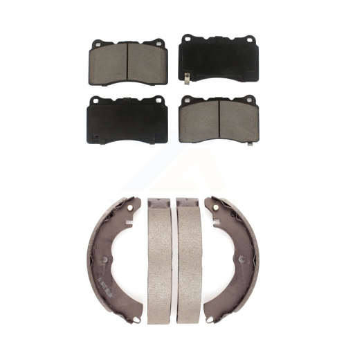 TRANSIT AUTO  Front Rear Ceramic Brake Pads And Drum Shoes Kit for Mitsubishi Lancer Kcn-100492