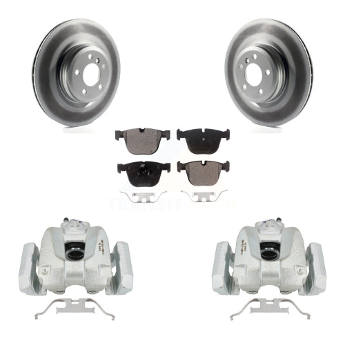 TRANSIT AUTO  Rear Brake Caliper Coat Rotor Semi-Metallic Pad Kit for Bmw 750I Xdrive 750Li 550I Gt B7 Kcg-100032P