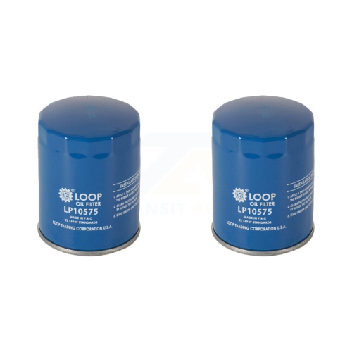 LOOP  Engine Oil Filter (2 Pack) for Ford F-150 Chevrolet Gmc Sierra 1500 Silverado Explorer HD Klo-100023