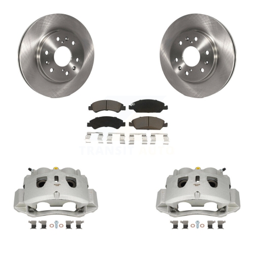 CMX  Front Brake Caliper Rotor & Ceramic Pad Kit for Chevrolet Suburban With 2 Piston Kc8-100259C