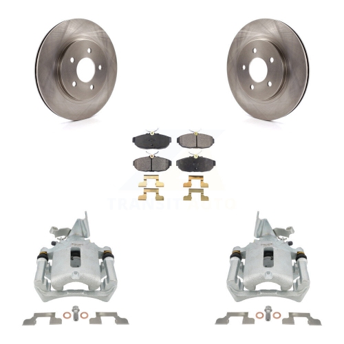 TRANSIT AUTO  Rear Disc Brake Caliper Rotors And Ceramic Pads Kit for Ford Mustang Kc8-100331T