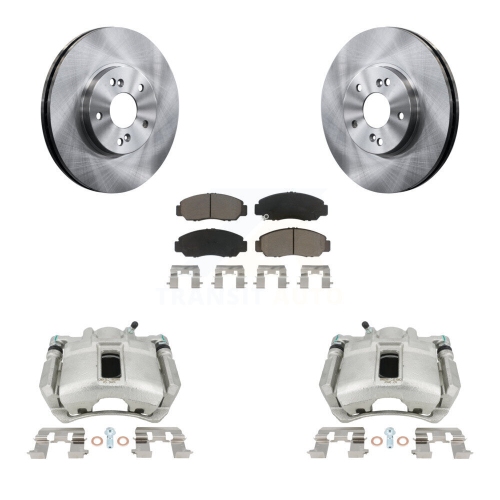 CMX  Front Disc Brake Caliper Rotors And Ceramic Pads Kit for Honda Accord Kc8-100086C