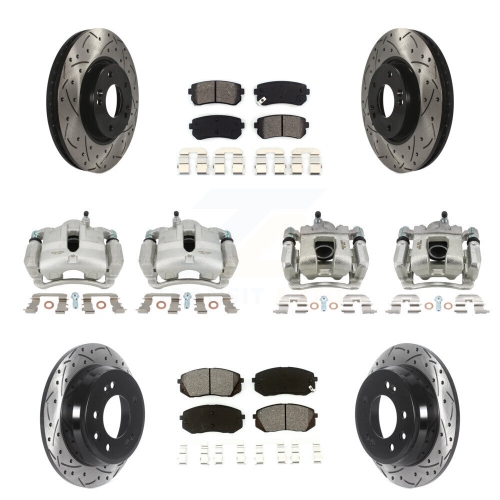 Jeu de plaquettes semi-métalliques pour étrier de frein arrière avant pour Kia Sportage KCD-100284S