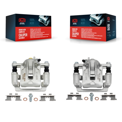 CMX  Rear Brake Caliper Left Right Driver Passenger Kit for Hyundai Sonata Kia Optima Magentis Kbc-100312