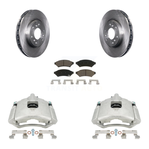 CMX  Front Brake Caliper Rotor & Ceramic Pad Kit for Pontiac Montana Chevrolet Uplander Buick Kc8-100267C
