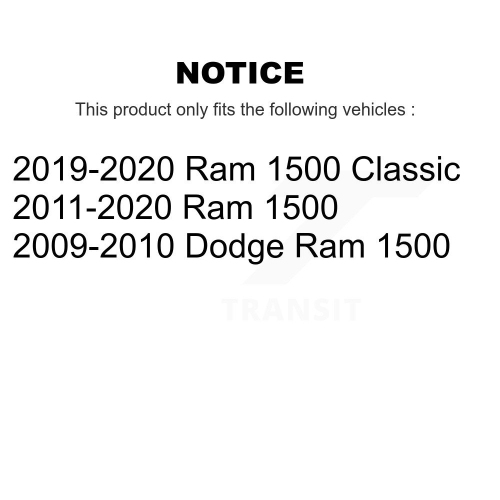 Rear Suspension Stabilizer Bar Link Pair For Ram 1500 Classic Dodge KTR-100978