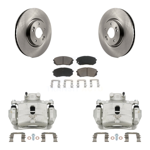 CMX  Front Brake Caliper Rotor Ceramic Pad Kit for Hyundai Sonata With Electric Parking Kc8-100199C