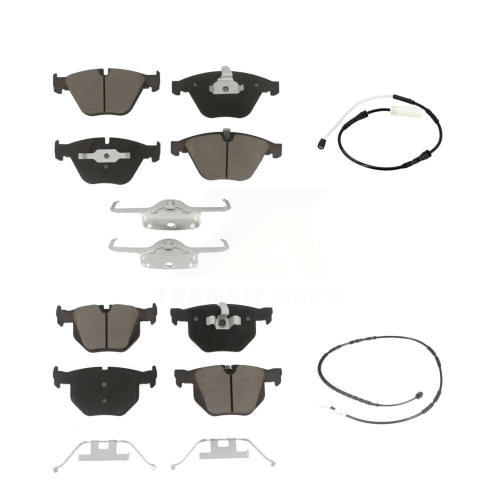 CMX  Front Rear Ceramic Disc Brake Pads And Wear Sensors Kit for Bmw 335I 335Is 335D Kcw-100019