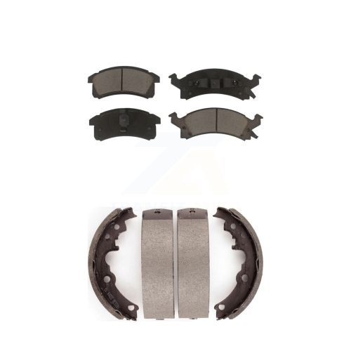 TRANSIT AUTO  Front Rear Ceramic Brake Pads Drum Shoes Kit for Chevrolet Cavalier Pontiac Sunfire Grand Kcn-100754