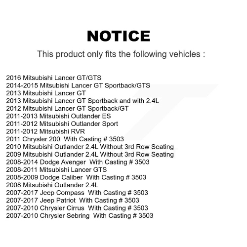 Rear Brake Caliper Kit For Mitsubishi Jeep Lancer Patriot Compass Dodge Outlander Avenger KBC-100305