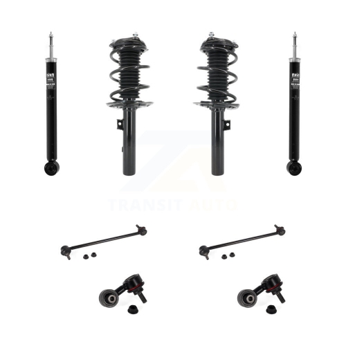 TRANSIT AUTO  Front Rear Complete Suspension Strut Shock & Tor Bar Link Kit (8PC) for Honda Civic Kss-107777