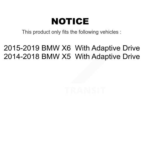 Ensemble amortisseur complet avant droit et ensemble de liaison TOR pour BMW X5 X6 avec Adaptive Drive KSS-104293