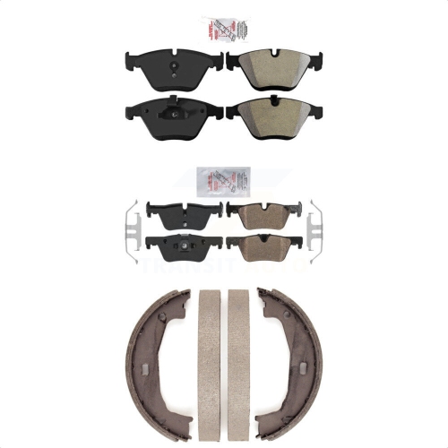 Jeu de plaquettes de frein à disque semi-métalliques à l'avant pour BMW 328i avec disque KNN-101028 de diamètre 300&nbsp;mm