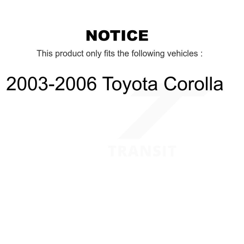 Front Rear Complete Strut & TOR sway Bar Link Kit For 2003-2006 Toyota Corolla KSS-107844
