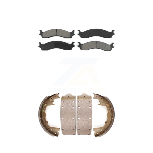 Plaquettes de frein arrière semi-métalliques Kit de patins de tambour pour le Dodge Ram 2500 Ford F-350 E-350 Van KSN-100157