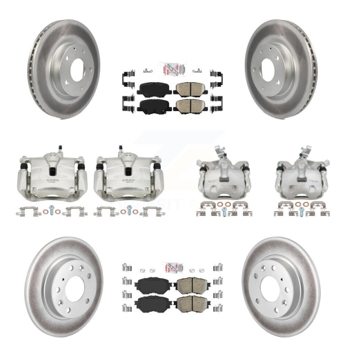 Ensemble disque et patins en céramique d'étrier de frein avant arrière pour Mazda 3 Sport 2,5&nbsp;L KCG-101465N
