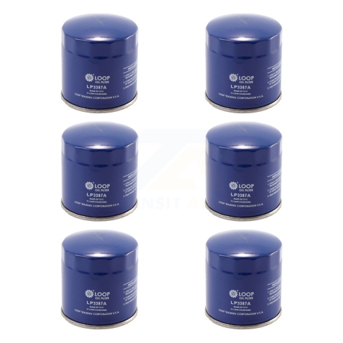 LOOP  Engine Oil Filter (6 Pack) for Chevrolet Gmc Sierra 1500 Silverado Pontiac Buick Equinox Klo-100169