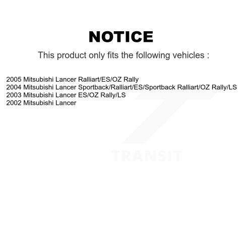 Rear Strut And TOR Link Kit For Mitsubishi Lancer KSS-106776