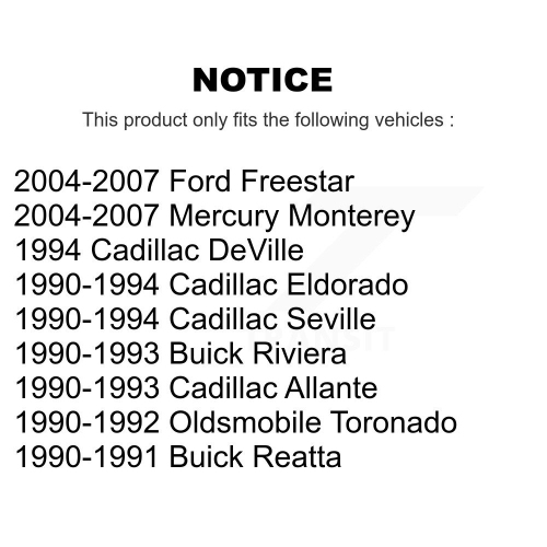 Front Suspension Bar Link Pair For Ford Freestar Cadillac Eldorado DeVille Seville Buick KTR-100660