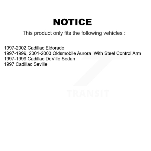 Front Ball Joint Tie Rod End Kit For Cadillac DeVille Oldsmobile Aurora Seville Eldorado KTR-102341