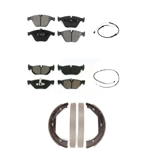 SIM  Front Rear Ceramic Disc Brake Pads And Wear Sensors Kit (5PC) for Bmw 328I Xdrive Ksw-100241