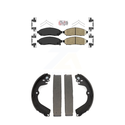 TRANSIT AUTO  Front Rear Ceramic Disc Brake Pads Kit for Nissan Nv200 Chevrolet City Express Knn-100048