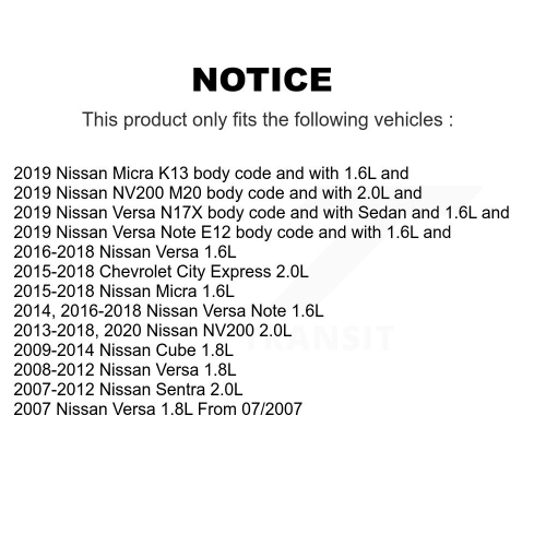 Engine Variable Valve Timing Solenoid SEN-2VTS0065 For Nissan Versa Micra Sentra Note NV200