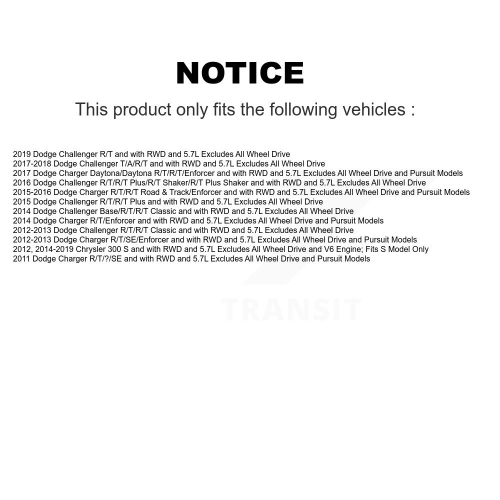 Ensemble amortisseur avant gauche complet TQ Link Kit pour Dodge Charger Chrysler 300 Challenger KSS-104355