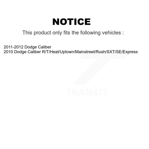 Rear Strut And TOR Link Kit For Dodge Caliber KSS-106786