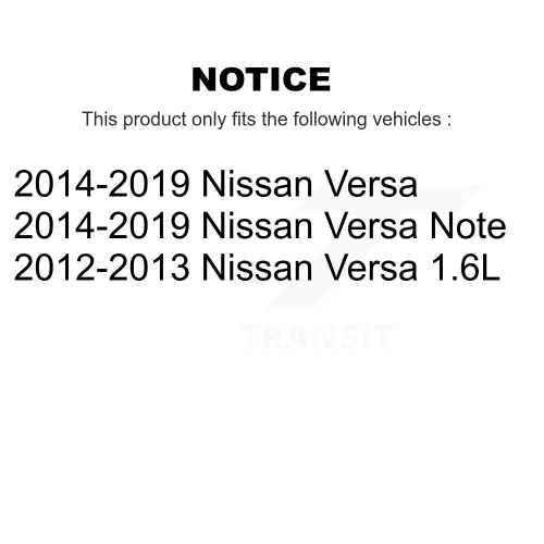 Front Strut And TQ Link Kit For Nissan Versa Note KSS-105869