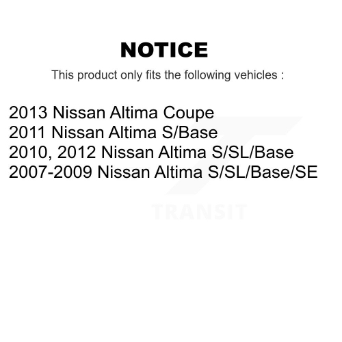 Front Strut And TOR Link Kit For Nissan Altima KSS-105970