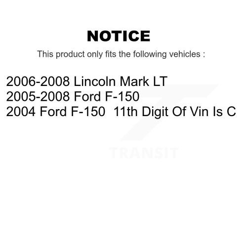 Front Suspension Ball Joint And Tie Rod End Kit For Ford F-150 Lincoln Mark LT KTR-102385
