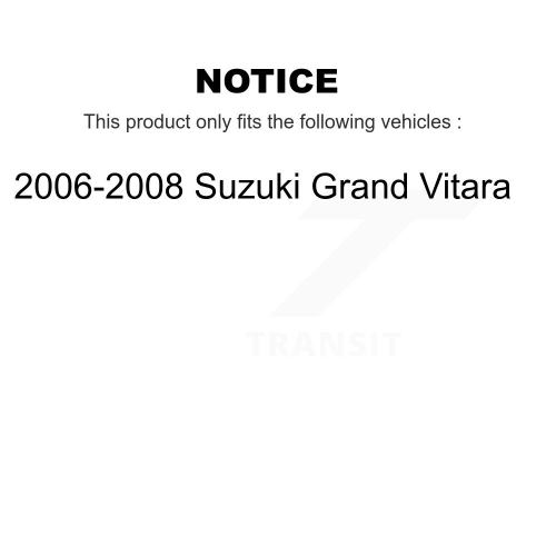 Front Rear Ceramic Brake Pads And Drum Shoes Kit For 2006-2008 Suzuki Grand Vitara KTN-100025