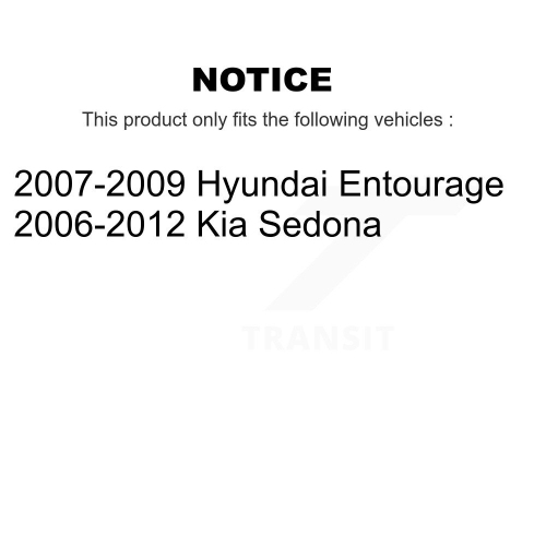 Ensemble bras de suspension avant et ensemble d'extrémité de biellette de direction pour Kia Sedona Hyundai Entourage KTR-102689