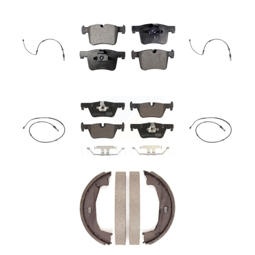 Image 1 of 10.. Front Rear Ceramic Disc Brake Pad And Wear Sensor Kit For BMW 320i xDrive 328d 2.0L KTW-100802