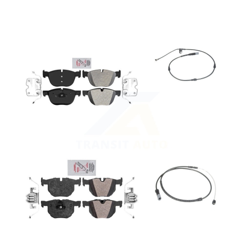 Image 1 de 8.. Plaquettes de frein à disque en céramique avant arrière et capteurs d'usure pour BMW X5 X6 KNW-100047