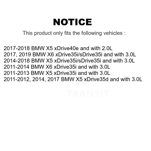 Front Rear Ceramic Disc Brake Pads And Wear Sensors Kit For BMW X5 X6 KNW-100047