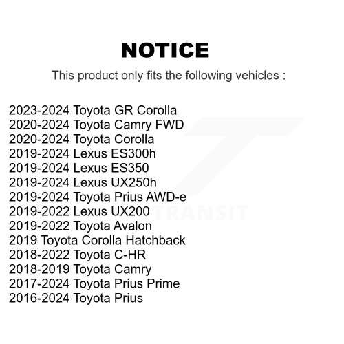 Rear Suspension Sway Bar Link Pair For Toyota Corolla Camry C-HR Prius Prime Lexus UX250h KTR-105293