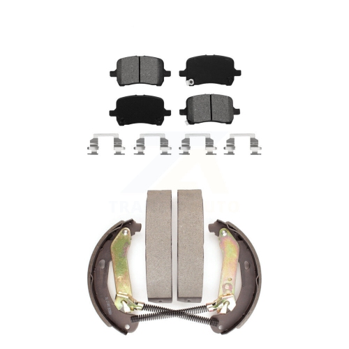 Image 1 of 10.. Front Rear Semi-Metallic Brake Pads And Drum Shoes Kit For Chevrolet Malibu KSN-100004