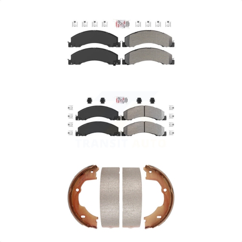 TRANSIT AUTO  Front Rear Semi-Metallic Disc Brake Pads Kit for Ram Dodge Sterling Truck 4500 5500 45 55 Knn-100516