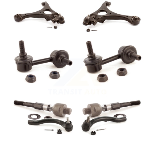 TOR  Front Control Arm And Ball Joint Tie Rod End Bar Link Kit (8PC) for Honda Civic Acura Csx Ktr-100598
