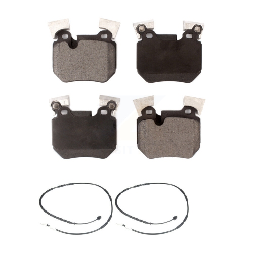 POSITIVE PLUS  Rear Semi-Metallic Disc Brake Pads And Wear Sensors Kit for 2012-2013 Bmw 135I 3.0L Kpw-101203
